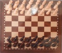 Schachspiel magnetisch faltbar mit Schachfiguren Holz...