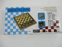 Schachspiel magnetisch faltbar mit Schachfiguren Holz Klapp Magnet Santolee